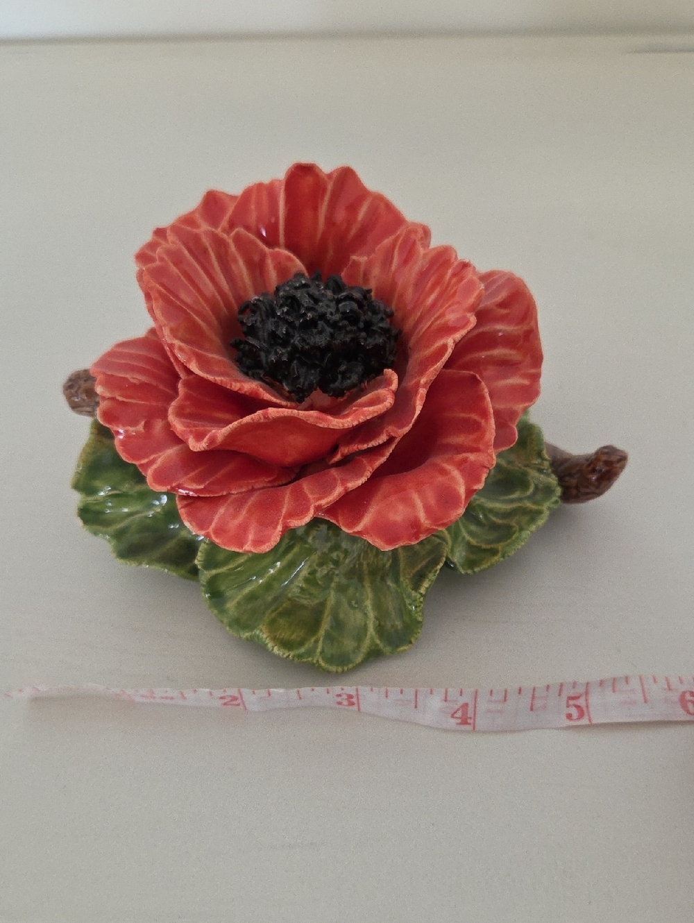 Ceramic Flower Sculpture - Picture 2 of 5
